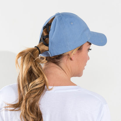 Blue Everyday Ponytail Baseball Cap