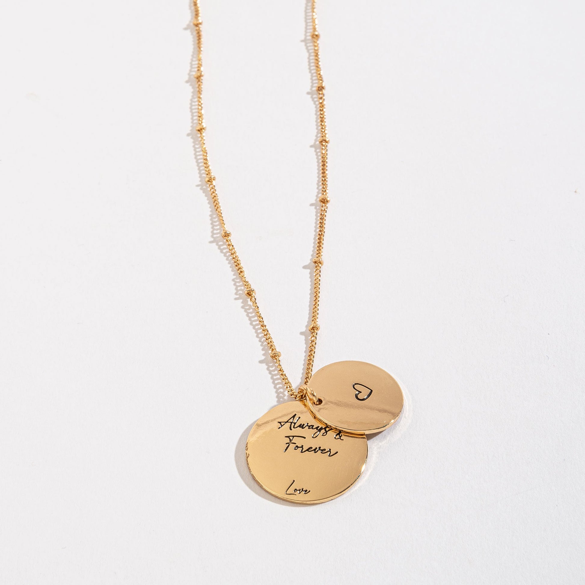 Love Hidden Heart Gold Pendant Necklace