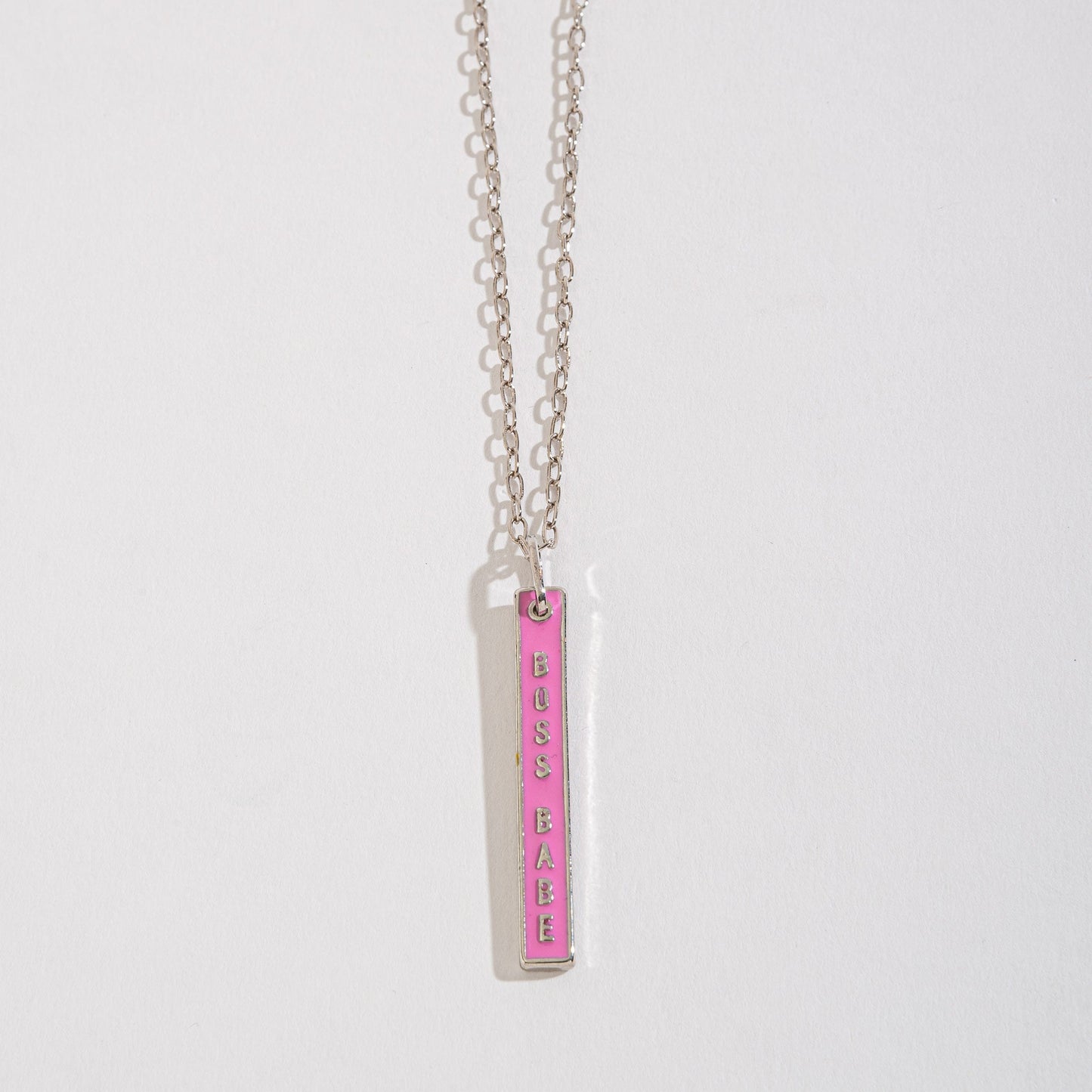 Boss Babe Pendant Bar Necklace