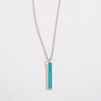 Badass Pendant Bar Necklace