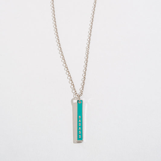 Badass Pendant Bar Necklace