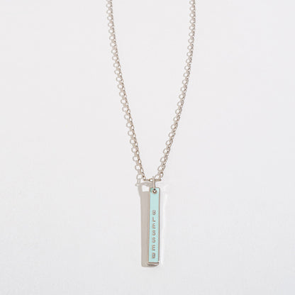 Blessed Pendant Bar Necklace