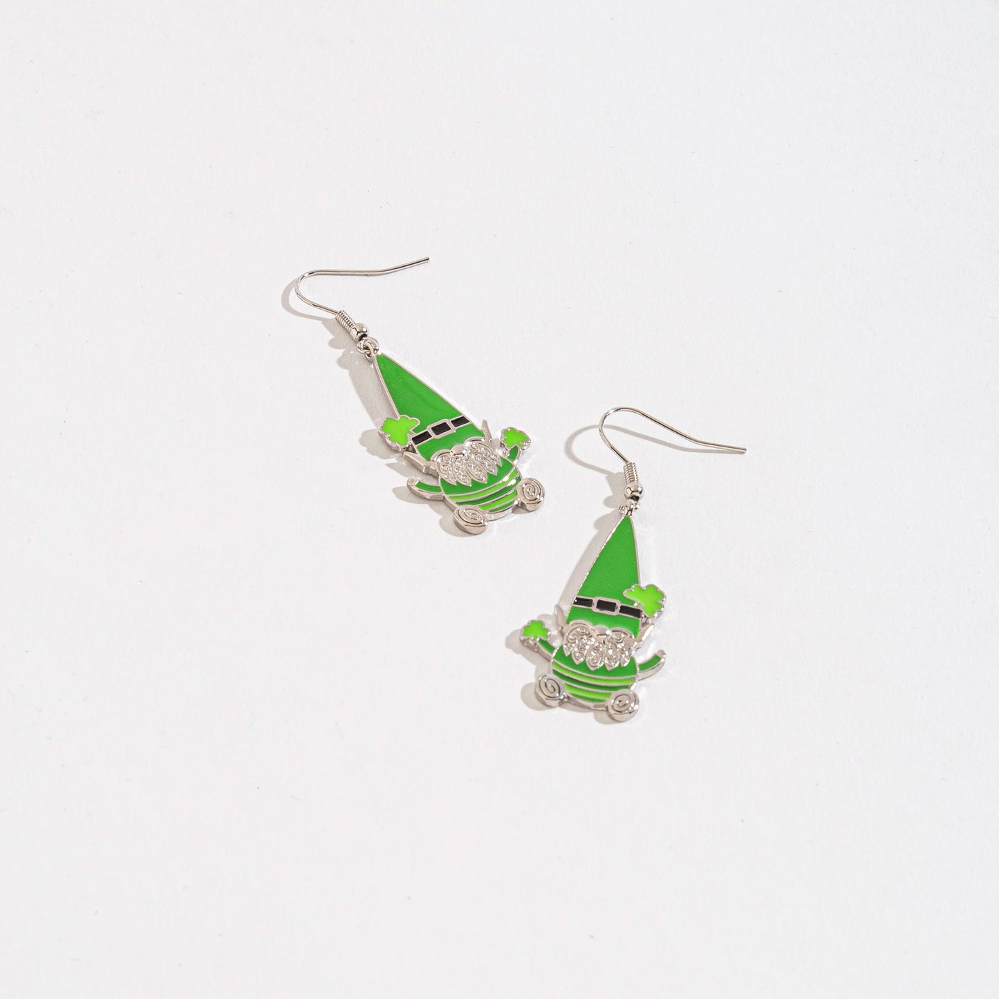 Irish Gnome Hook Drop Earrings