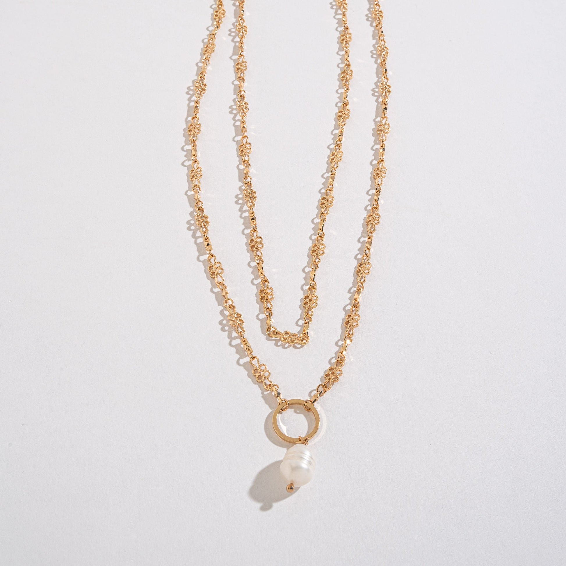 Cleo Pearl Layered Necklace