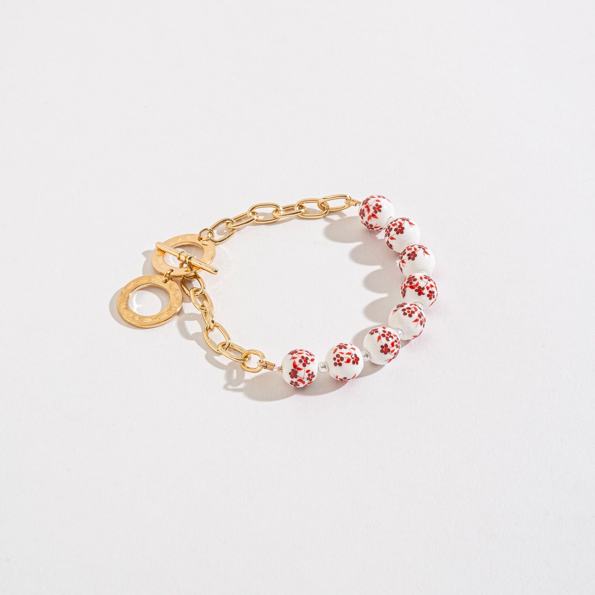 Celeste Flower Bead Bracelet