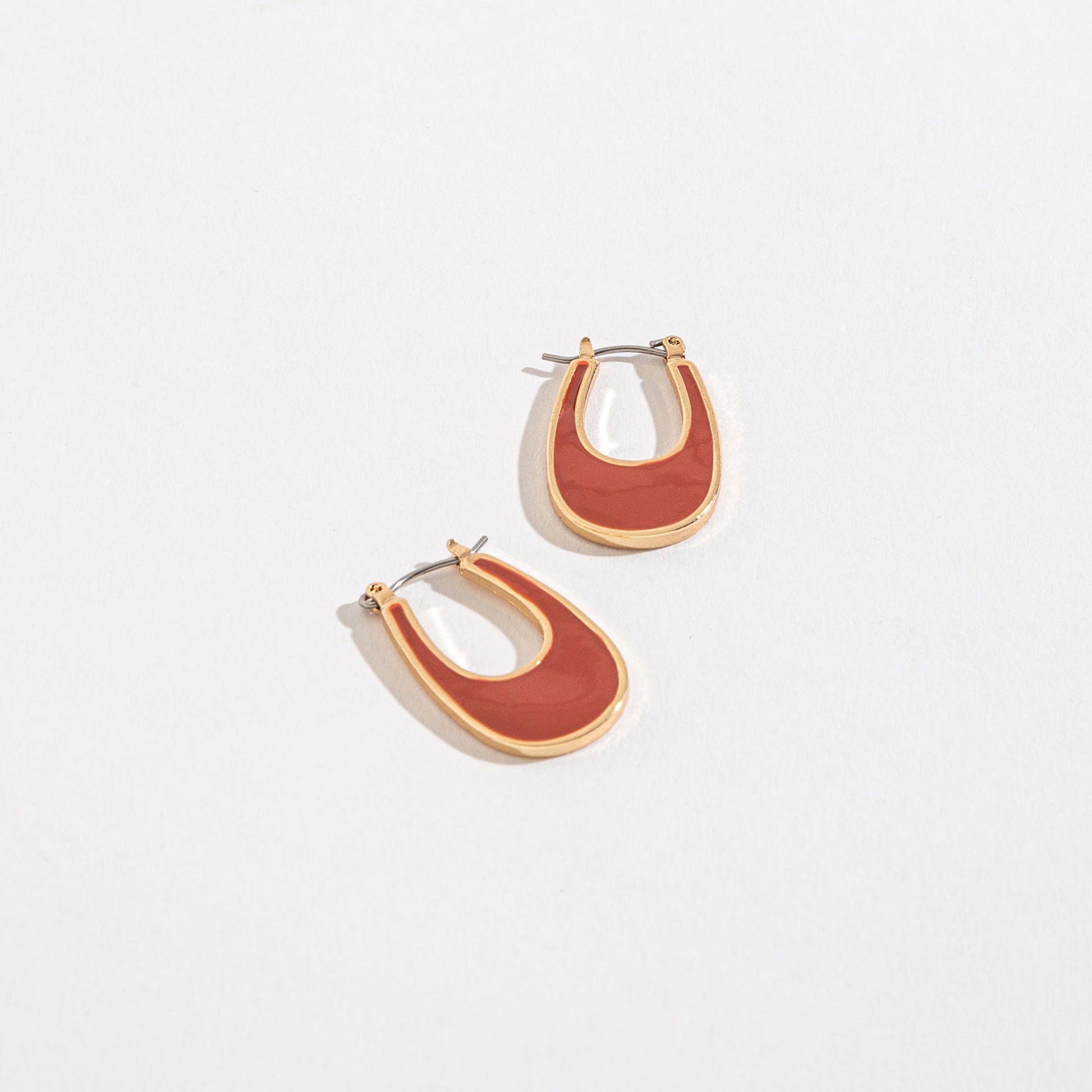 Lydia Oval Hoop Earrings