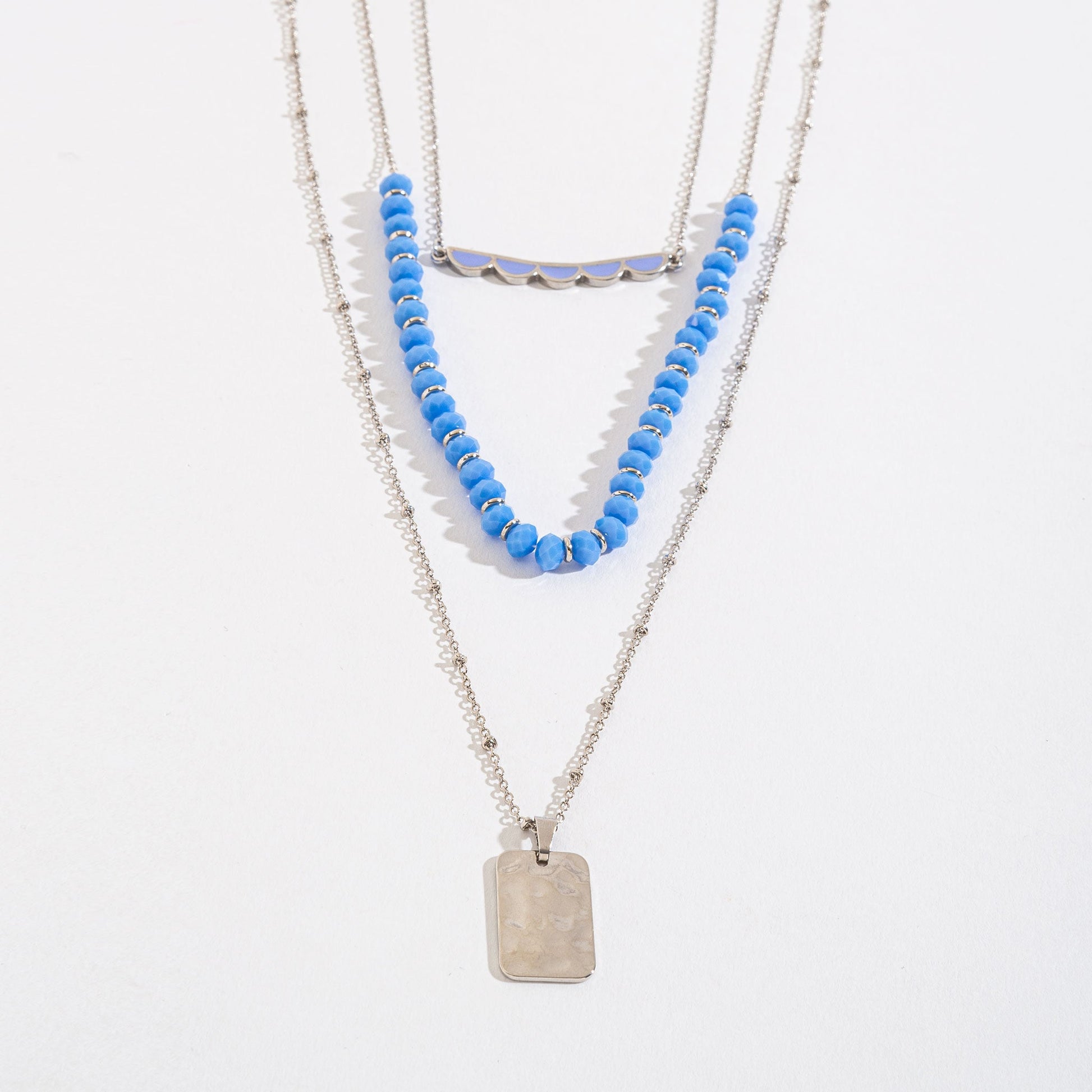 Callie Hammered Layered Necklace