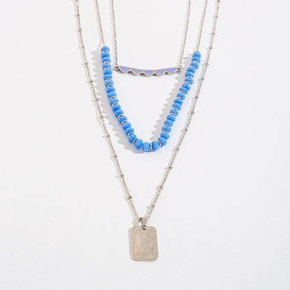 Callie Hammered Layered Necklace