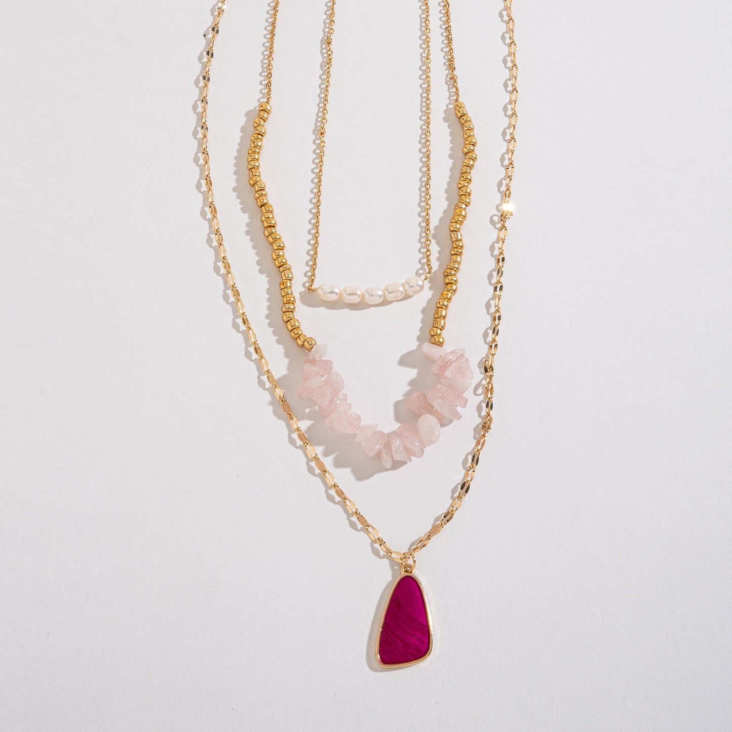 Callie Stone Layered Necklace