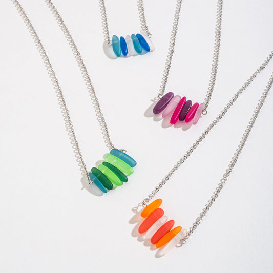 8 Piece Kai Ombre Pendant Necklace Assortment