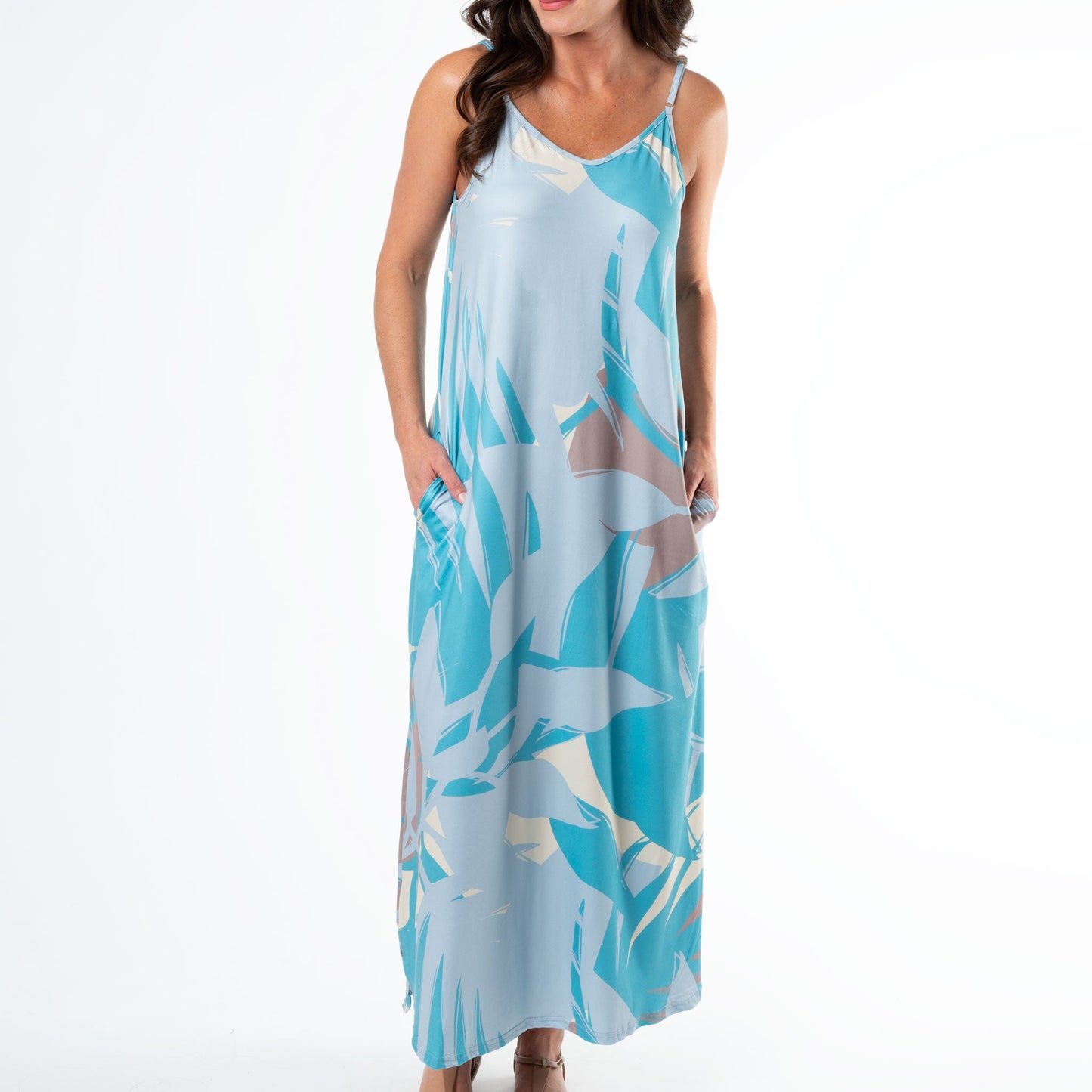 Lainey V-Neck Maxi Dress