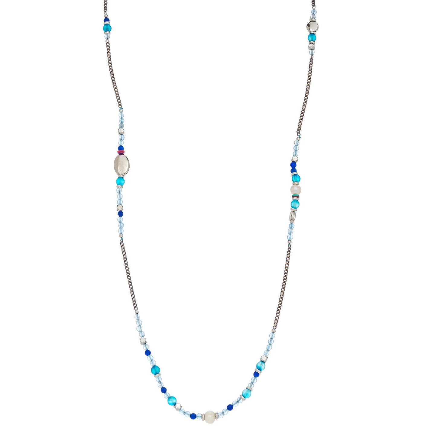 Beaded Lt Blue/Multi Nk – Howard's, Inc