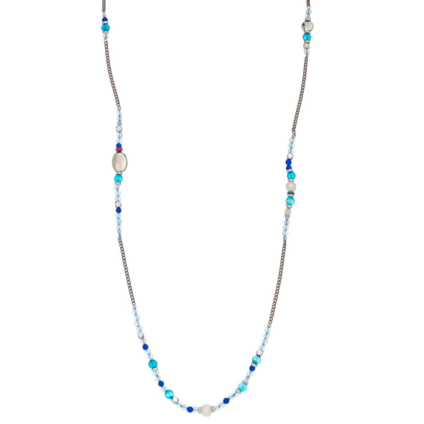 Beaded Lt Blue/Multi Nk