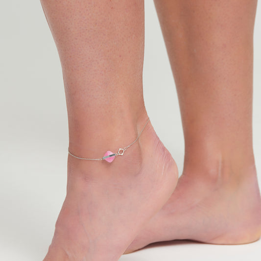 Square Gen Stone Ank-Pink