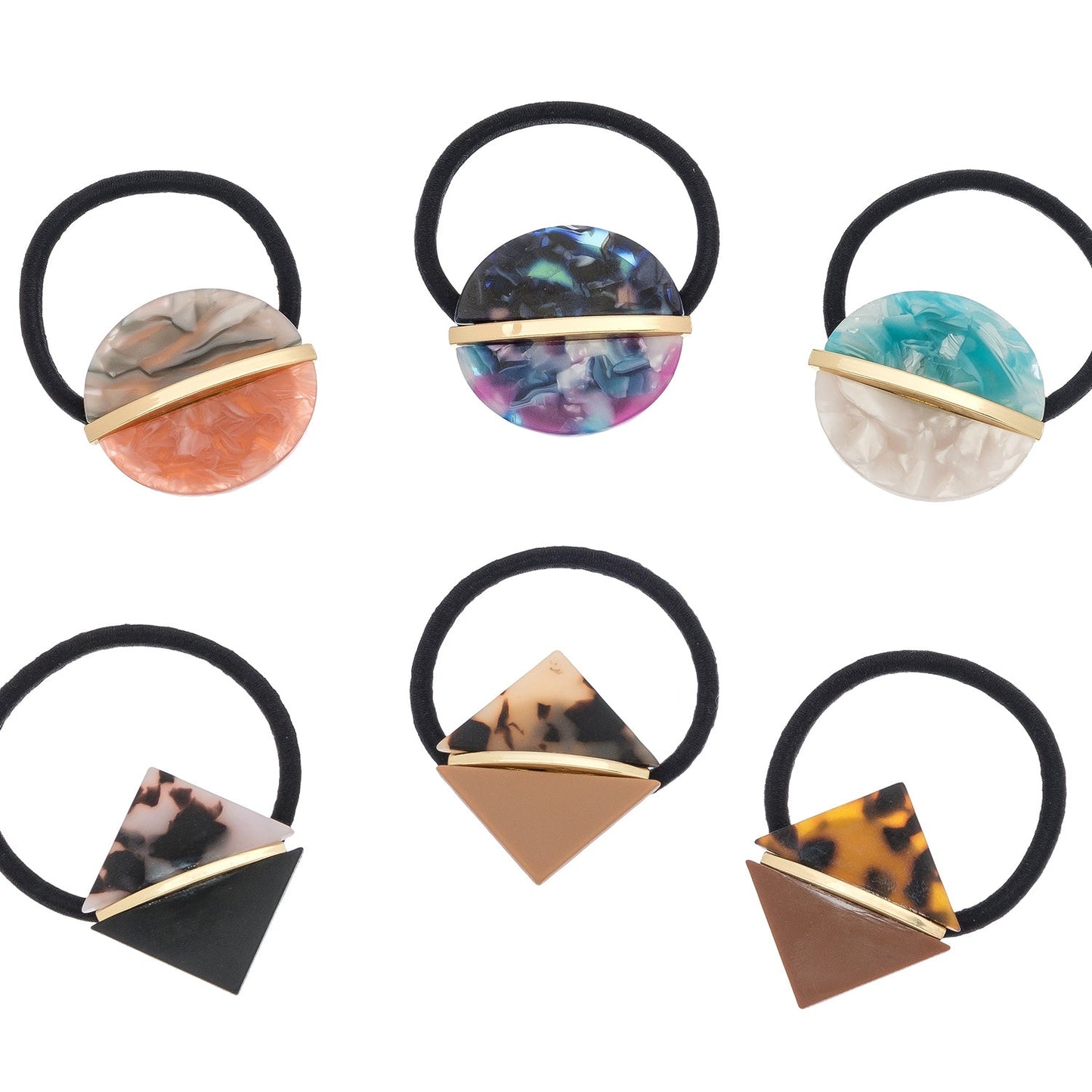 Marbleized Hair Tie Assortment