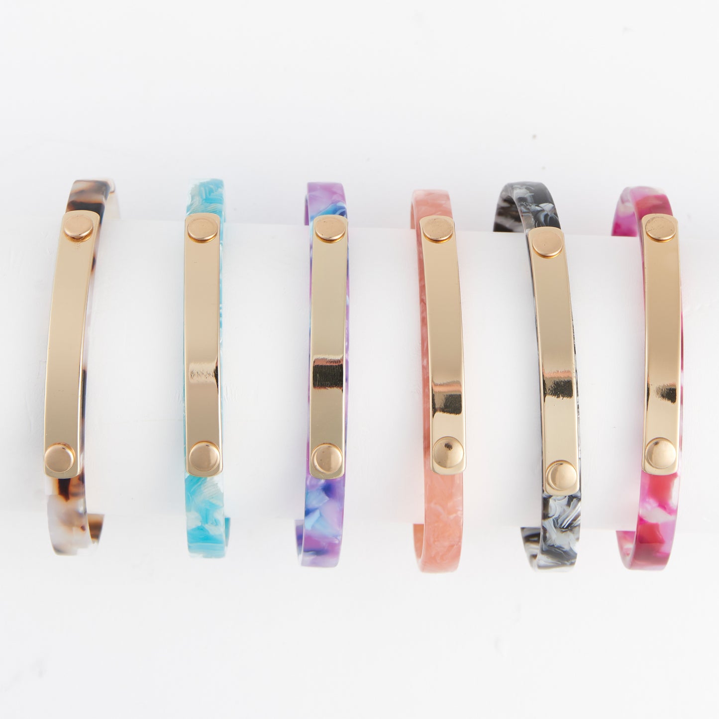 Marbleized Thin Cuff Br