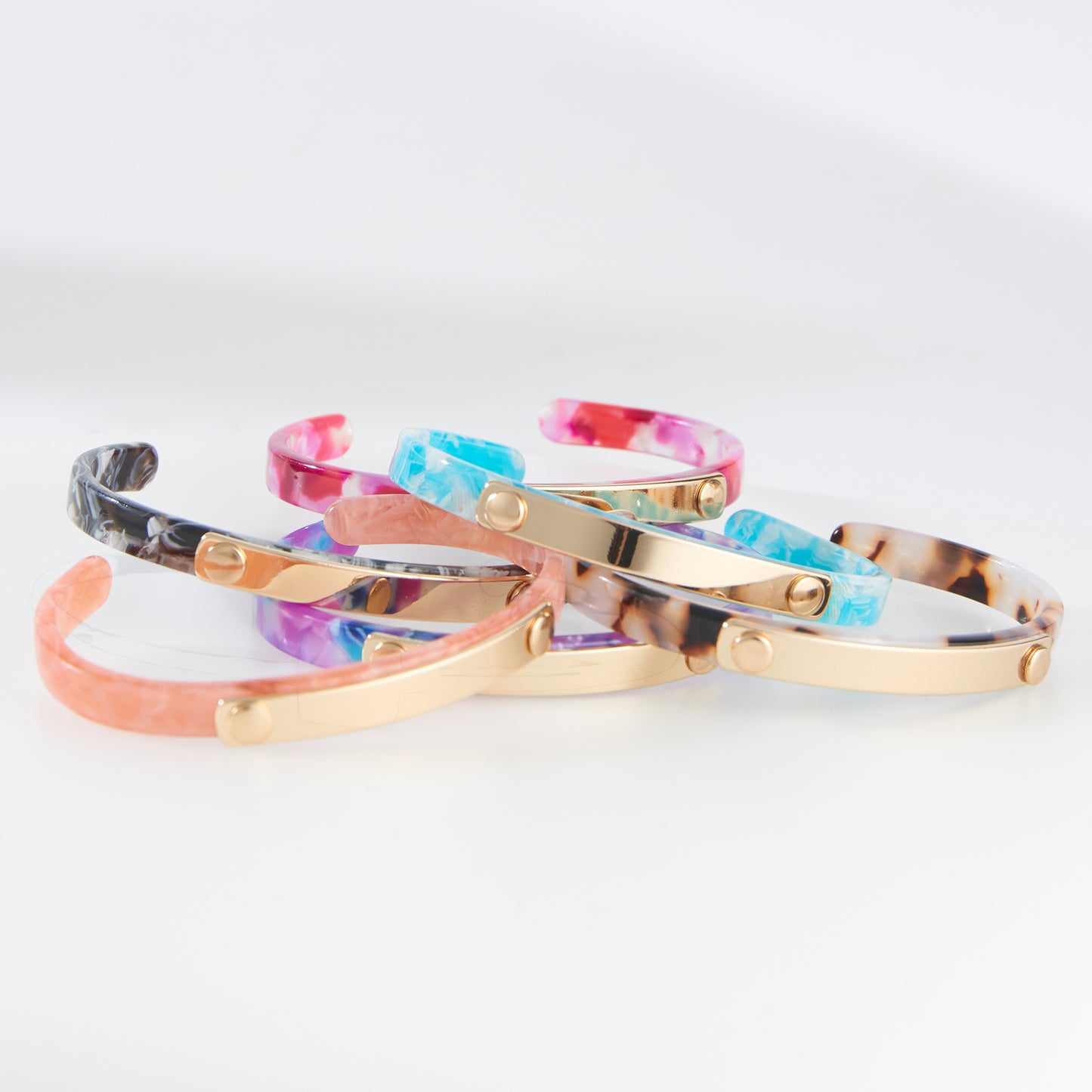 Marbleized Thin Cuff Br