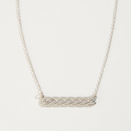 Cecelia Braided Bar Necklace