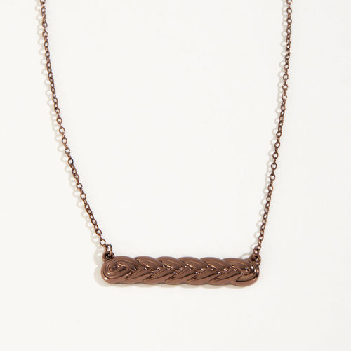 Cecelia Braided Bar Necklace