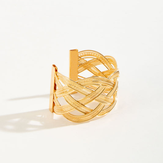 Chloe Open Braided Cuff Bracelet