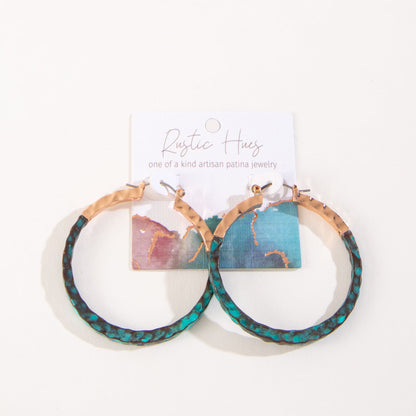 Ember Patina Hoop Earrings