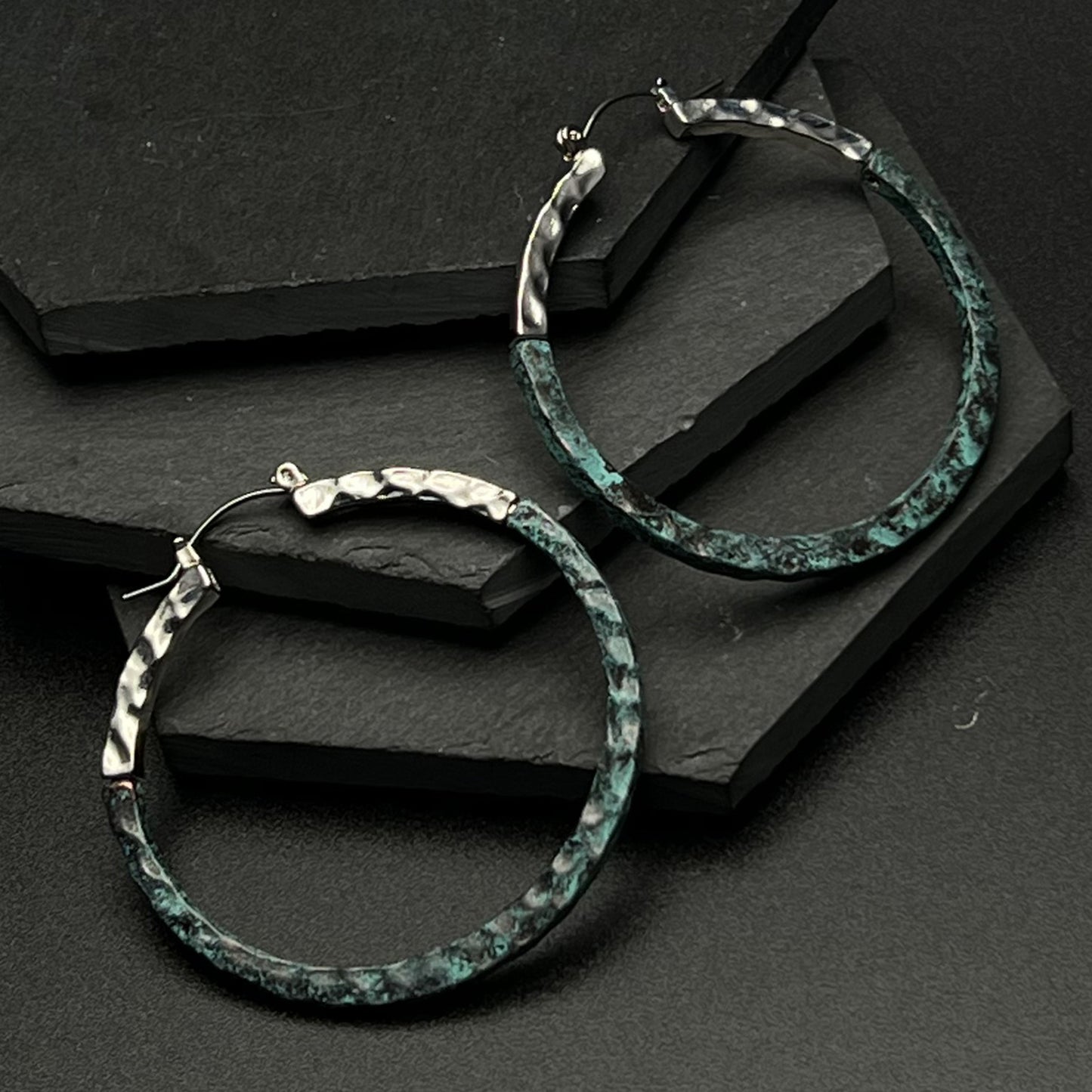 Ember Patina Oval Earrings