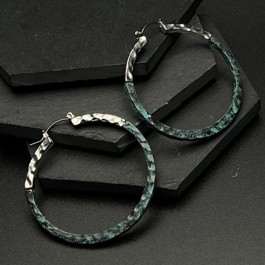 Ember Patina Oval Earrings