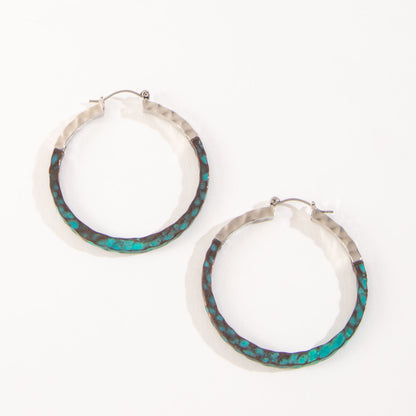 Ember Patina Oval Earrings