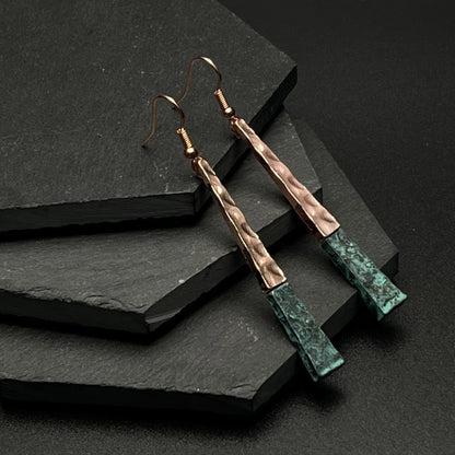 Ember Patina Bar Earrings