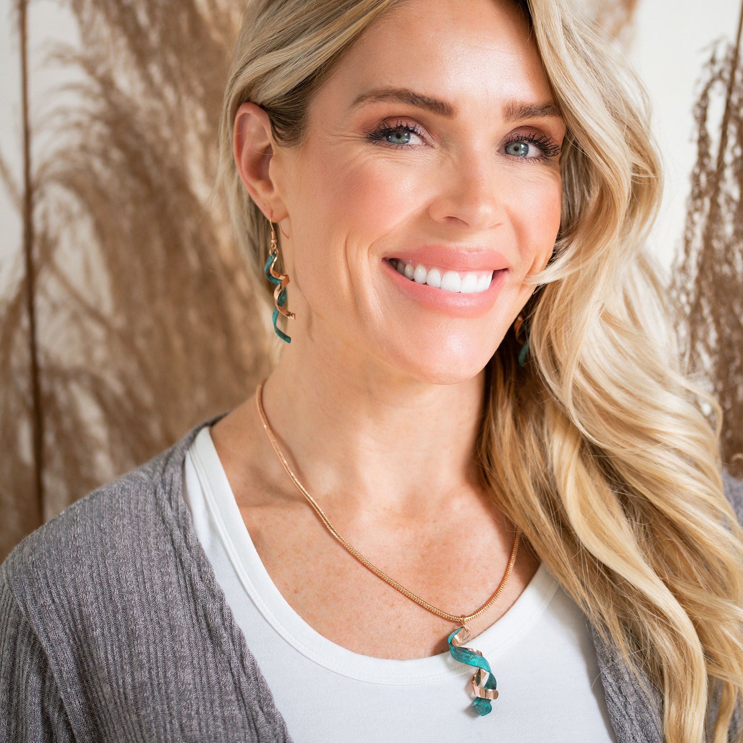 Reagan Patina Twist Necklace