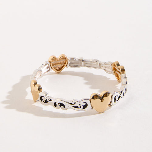 Kari Heart Cuff Bracelet