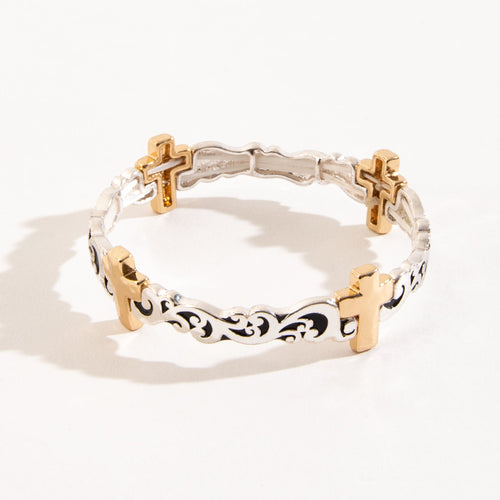 Kari Cross Cuff Bracelet