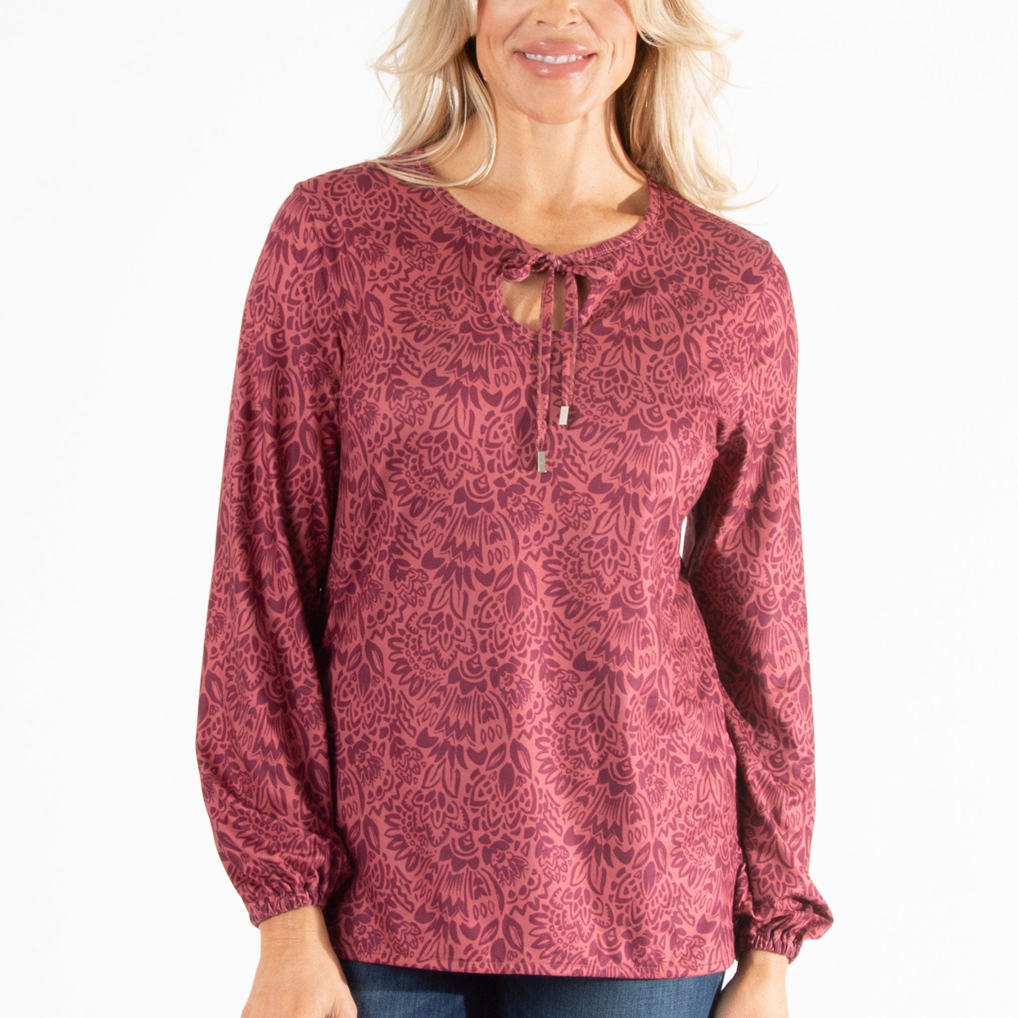 Georgia Tie Keyhole Top – Howard's, Inc