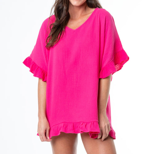 Elsie & Zoey Demi Ruffle Cover Up