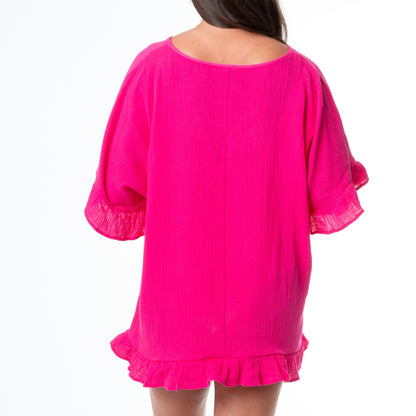 Elsie & Zoey Demi Ruffle Cover Up