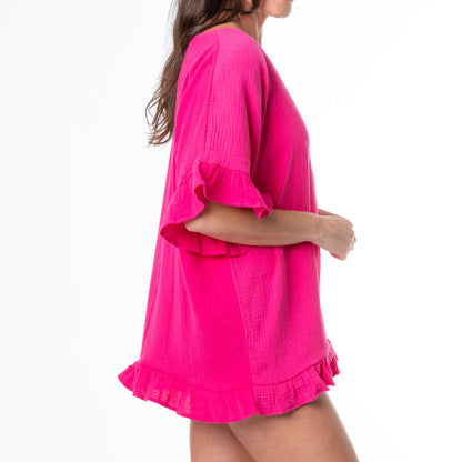 Elsie & Zoey Demi Ruffle Cover Up