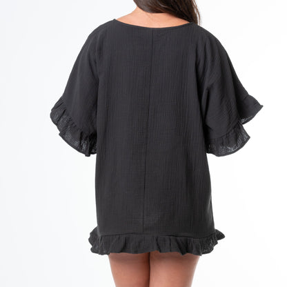 Elsie & Zoey Demi Ruffle Cover Up