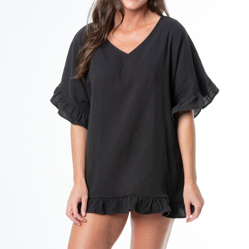 Elsie & Zoey Demi Ruffle Cover Up