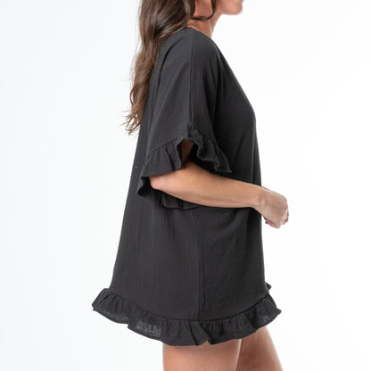 Elsie & Zoey Demi Ruffle Cover Up