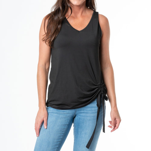 Elsie & Zoey Sunny Tie Hem Tank