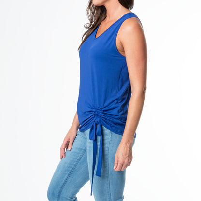 Elsie & Zoey Sunny Tie Hem Tank