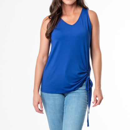 Elsie & Zoey Sunny Tie Hem Tank