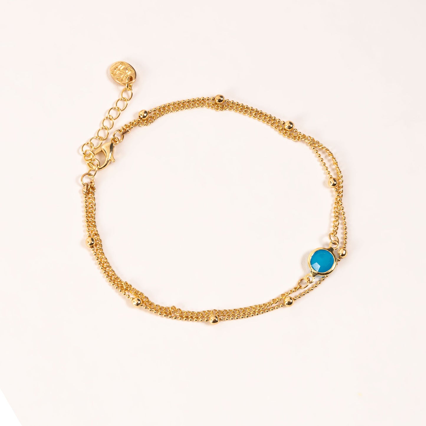 Elsie & Zoey Alexis Double Chain Anklet