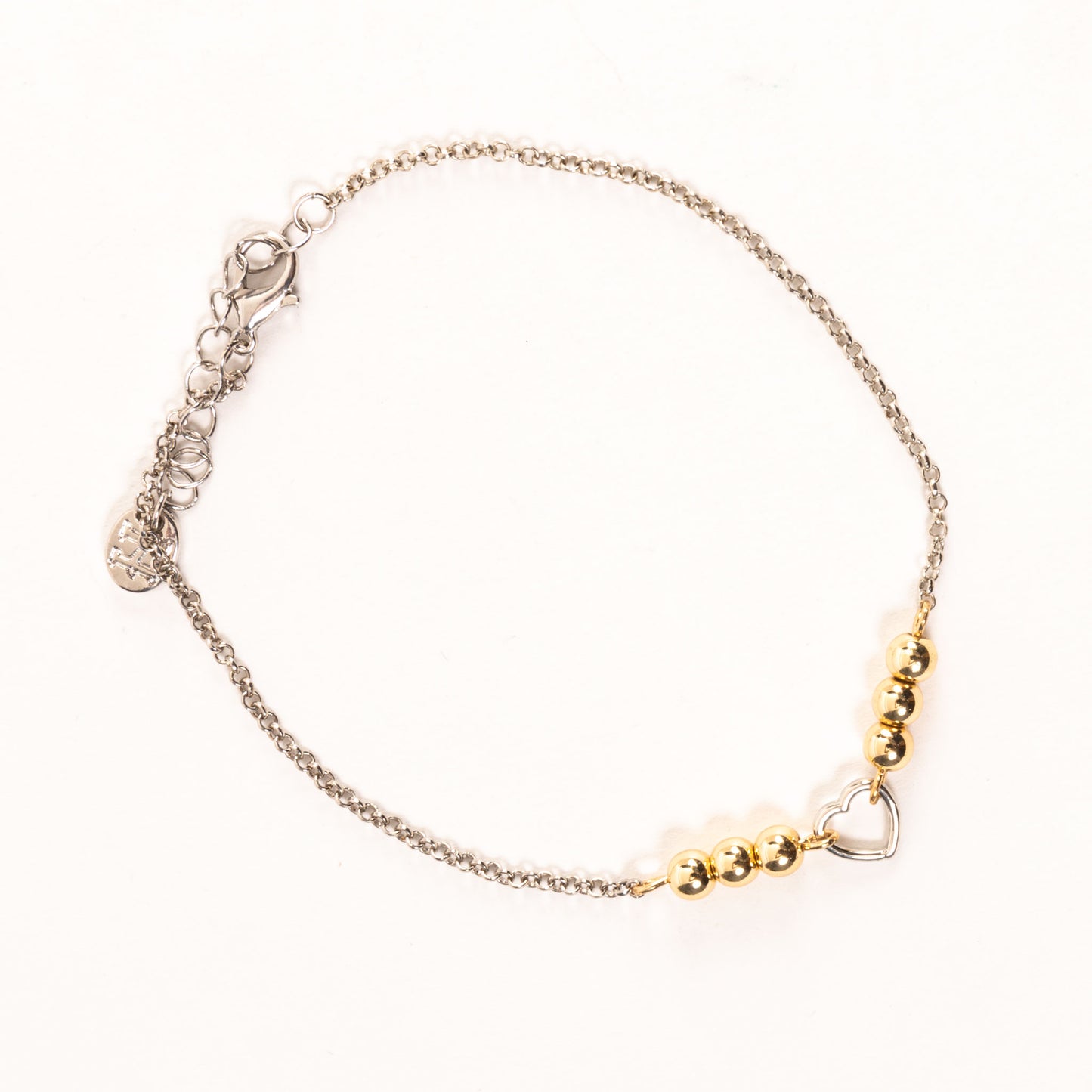 Elsie & Zoey Alexis Beaded Heart Anklet