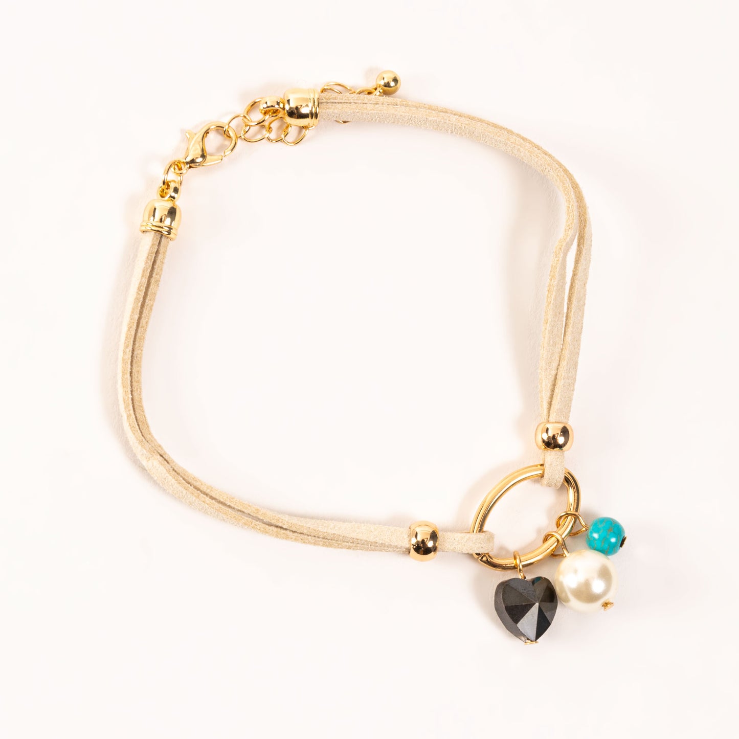 Elsie & Zoey Alexis Cord Charm Anklet