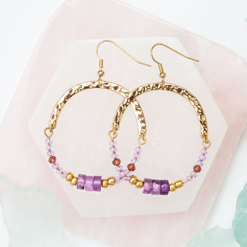 Elsie & Zoey Ashli Beaded Round Earrings