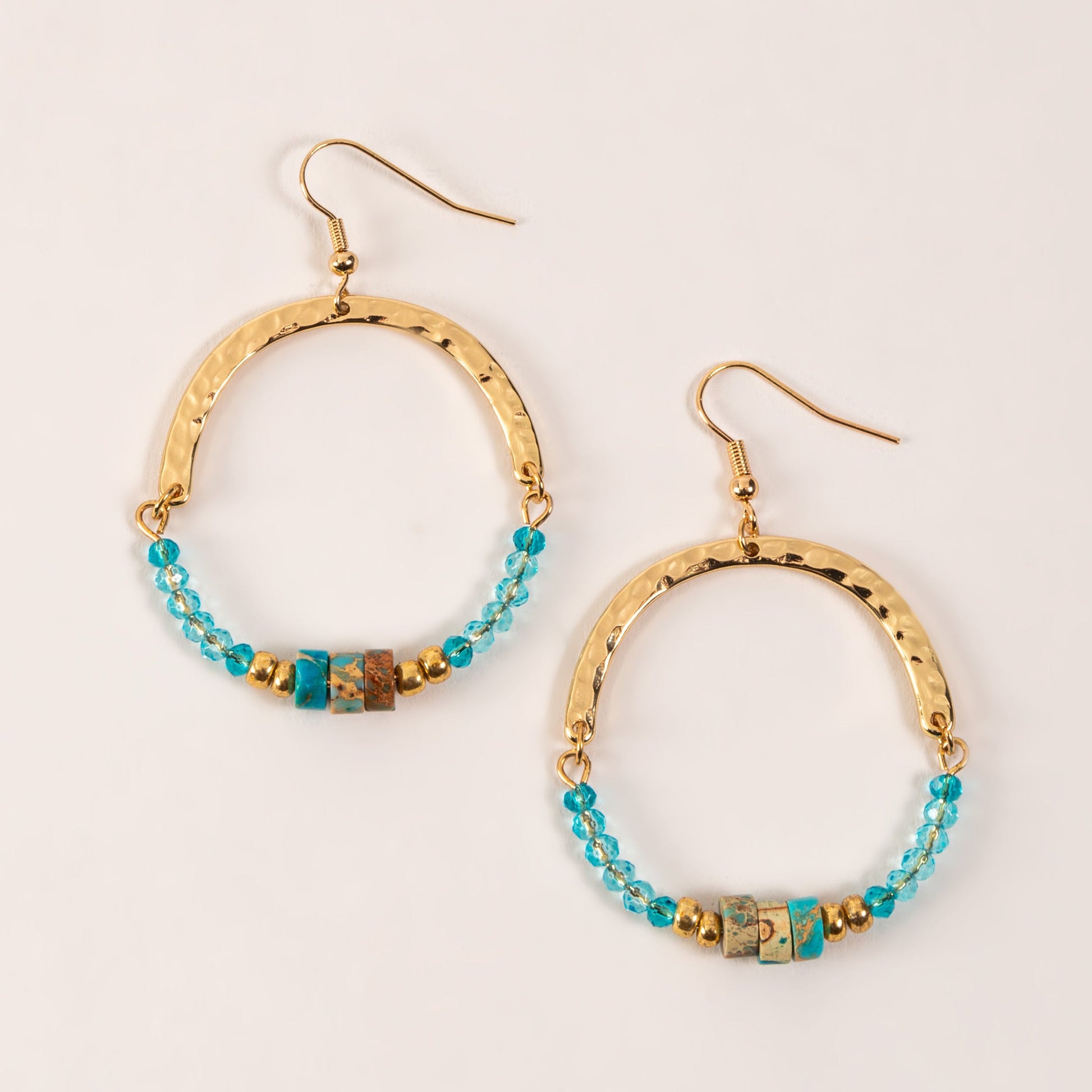 Elsie & Zoey Ashli Beaded Round Earrings