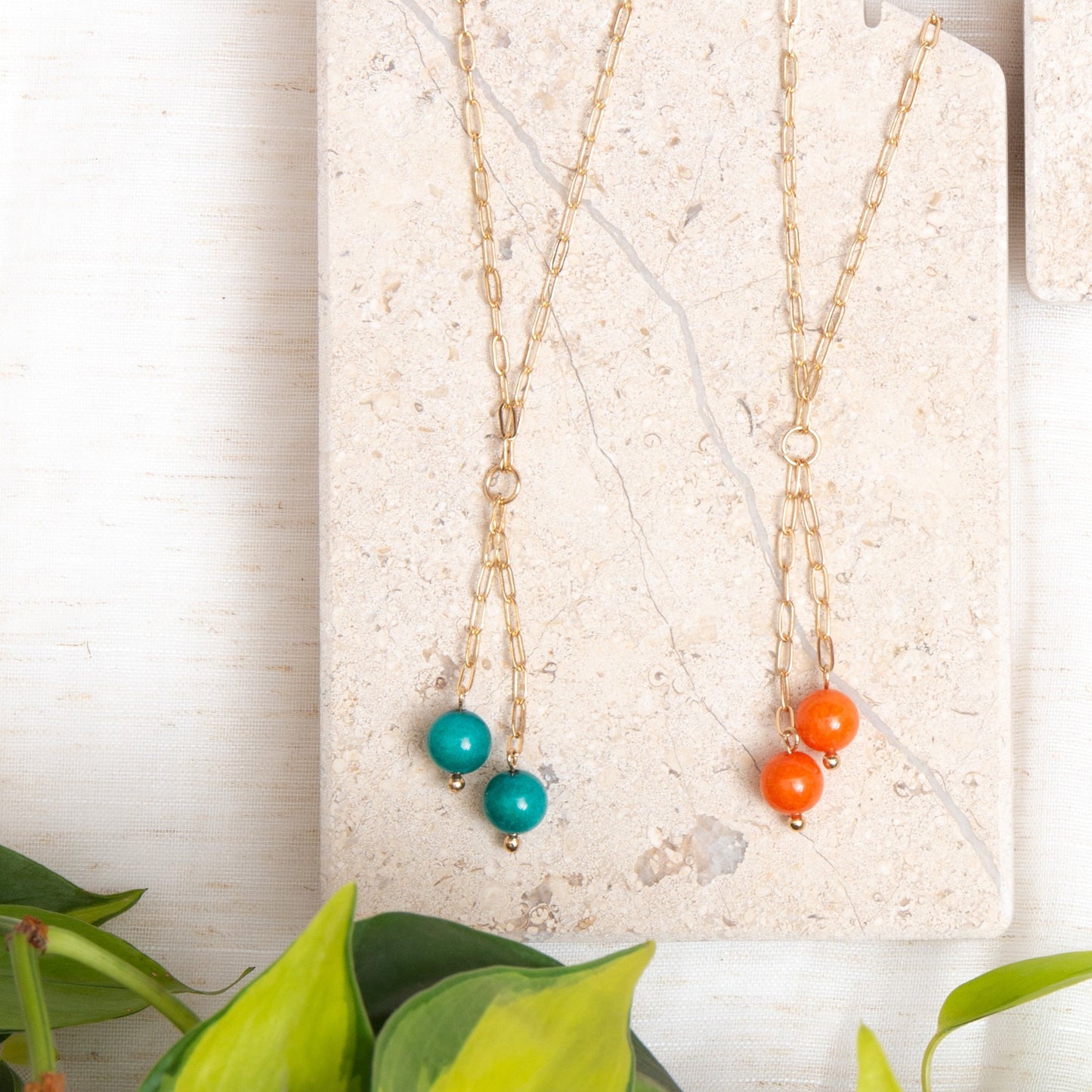 Elsie & Zoey Neva Beaded Y Necklace