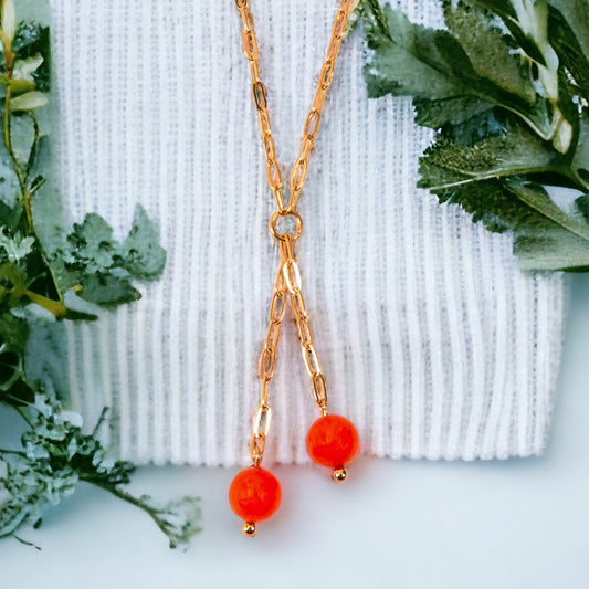 Elsie & Zoey Neva Beaded Y Necklace