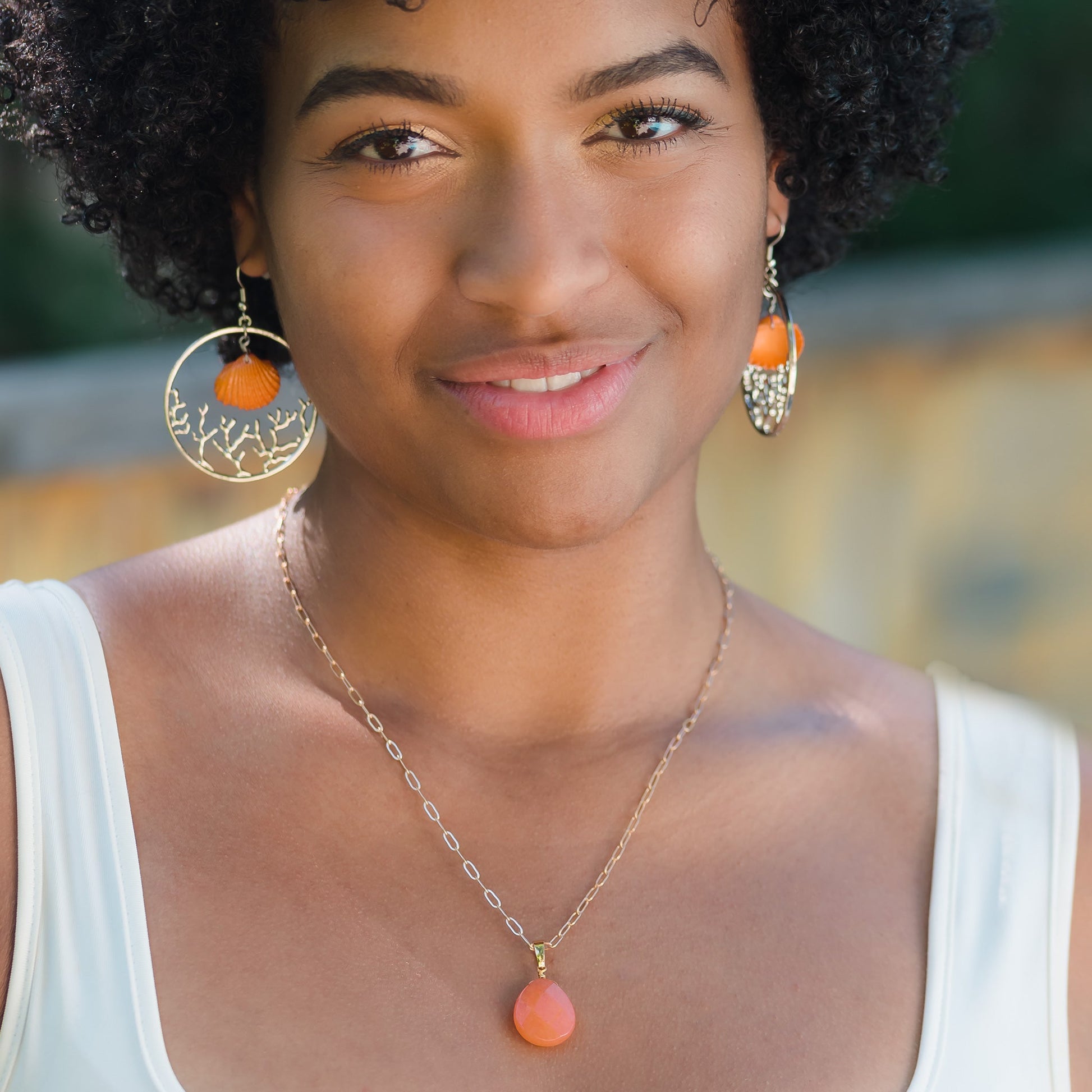 Elsie & Zoey Alezah Beaded Pendant Necklace